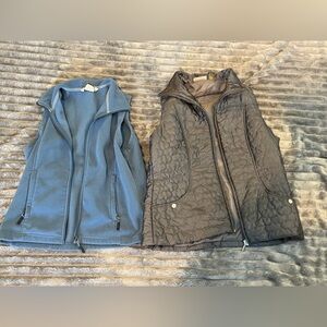 Jane Ashley Blue and Black Vests